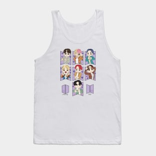 Diseño chibi de BTS Tank Top